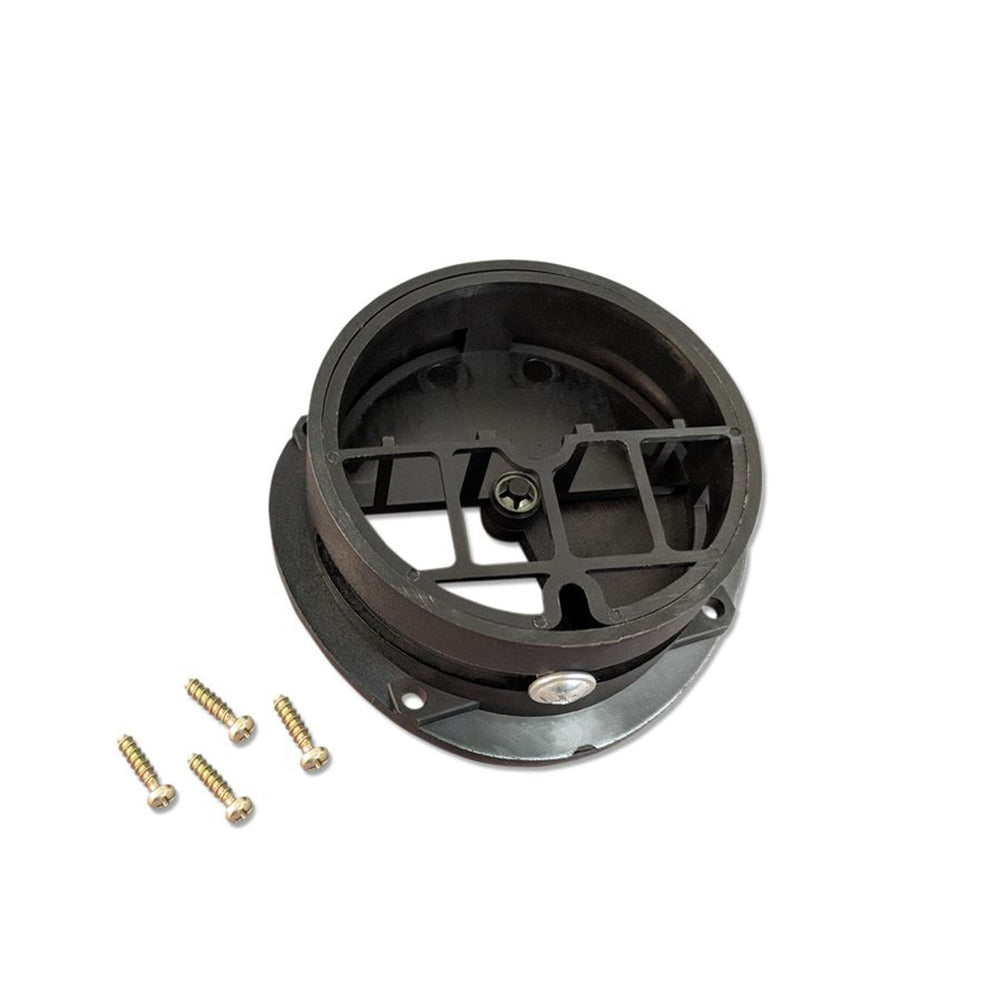 Black Webasto combustion air intake shutter with a rectangular shape and mounting points.