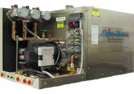 12 VDC heater with a 1650 W EL inner coil, featuring a compact design for easy installation.