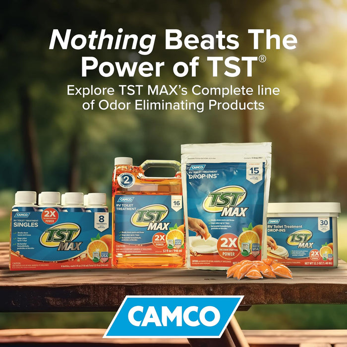 Camco TST MAX RV Toilet Treatment Drop-IN - Made in the USA (41189)