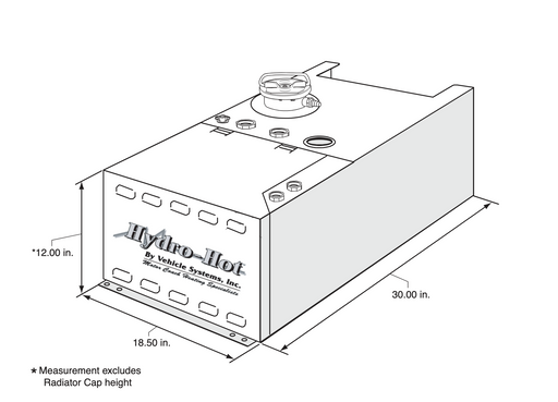 Heater, HH 12 VDC 1650 W-EL Inner DW-Coil w/Engine PH (HHE-200-09E)