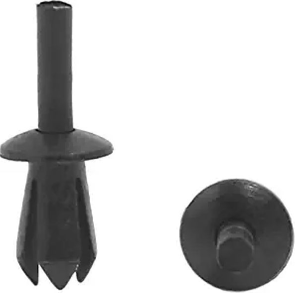 Uxcell 5mm Hole Retainer Clip, Plastic Drive Rivet, Black — Hydronic ...