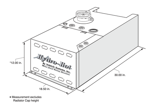 Heater, HH 12 VDC w/o Engine Preheat (HHE-700-05N)