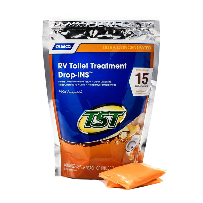 Camco TST MAX RV Toilet Treatment Drop-IN - Made in the USA (41189)