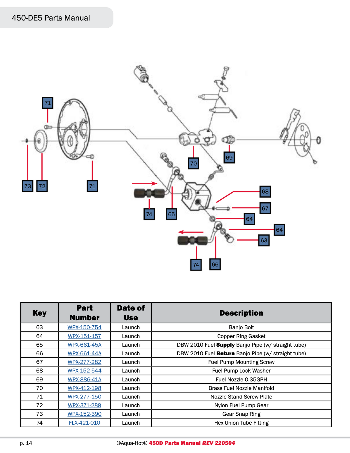 Webasto DBW-2010 Fuel Pump System Page 14 0