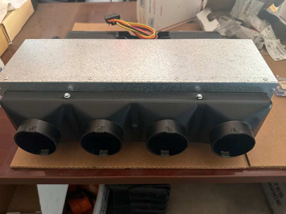 OasisDefrost Dual Squirrel Cage Heater Assy. 12v 4 hole plenum